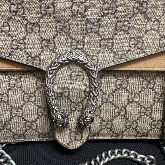 Luxury Beige and Tan Shoulder Bag - Picture 2 of 6